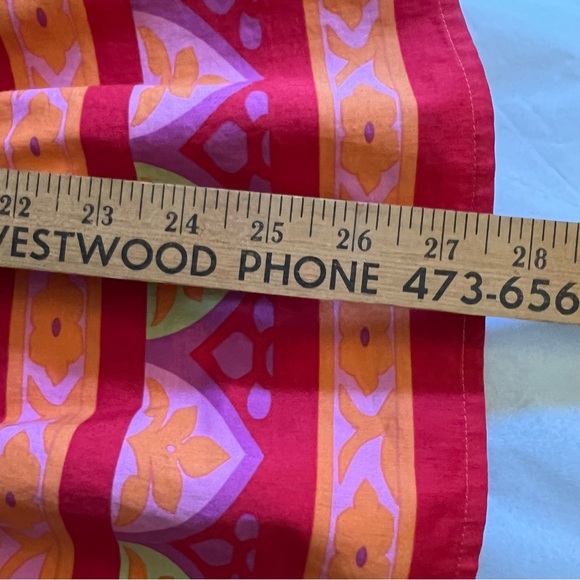 Rosalita McGee 100% Cotton Colorful Patterned Flowy Blouse - Picture 11 of 12